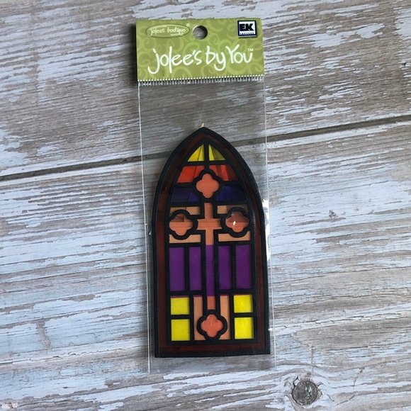 ❤️$2 Jolee's by You Stained Glass Window Sticker - Picture 1 of 6